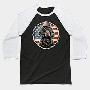 American Water Spaniel 4th of July Baseball T-Shirt